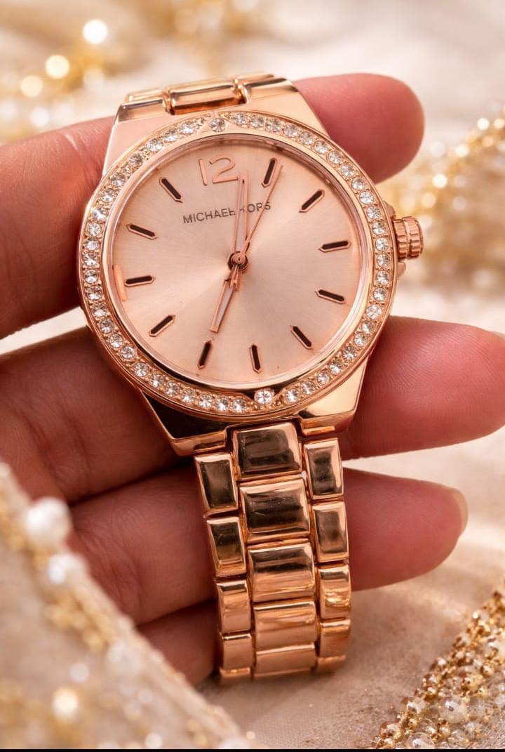 Premium Stone Case Women's Watch | Zenvo Watches Formal Ladies Watch