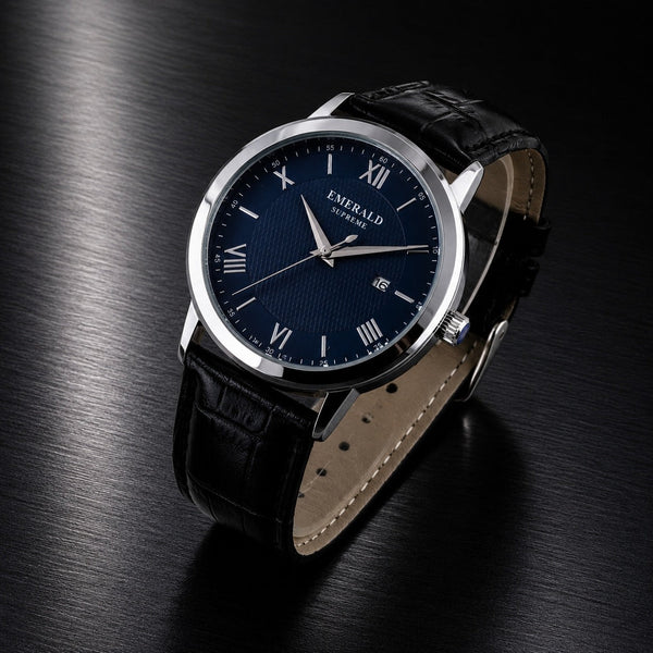 Emerald (original) °Men's wrist watch&nbsp; °Leather strap Zenvo Watch