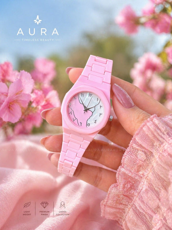 Pink Aura Women's Watch | Double Color | Zenvo Watches