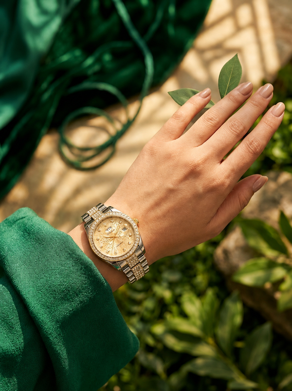 Luxury Ladies Day & Date Wrist WatchFashion Watch for Women Zenvo Watch